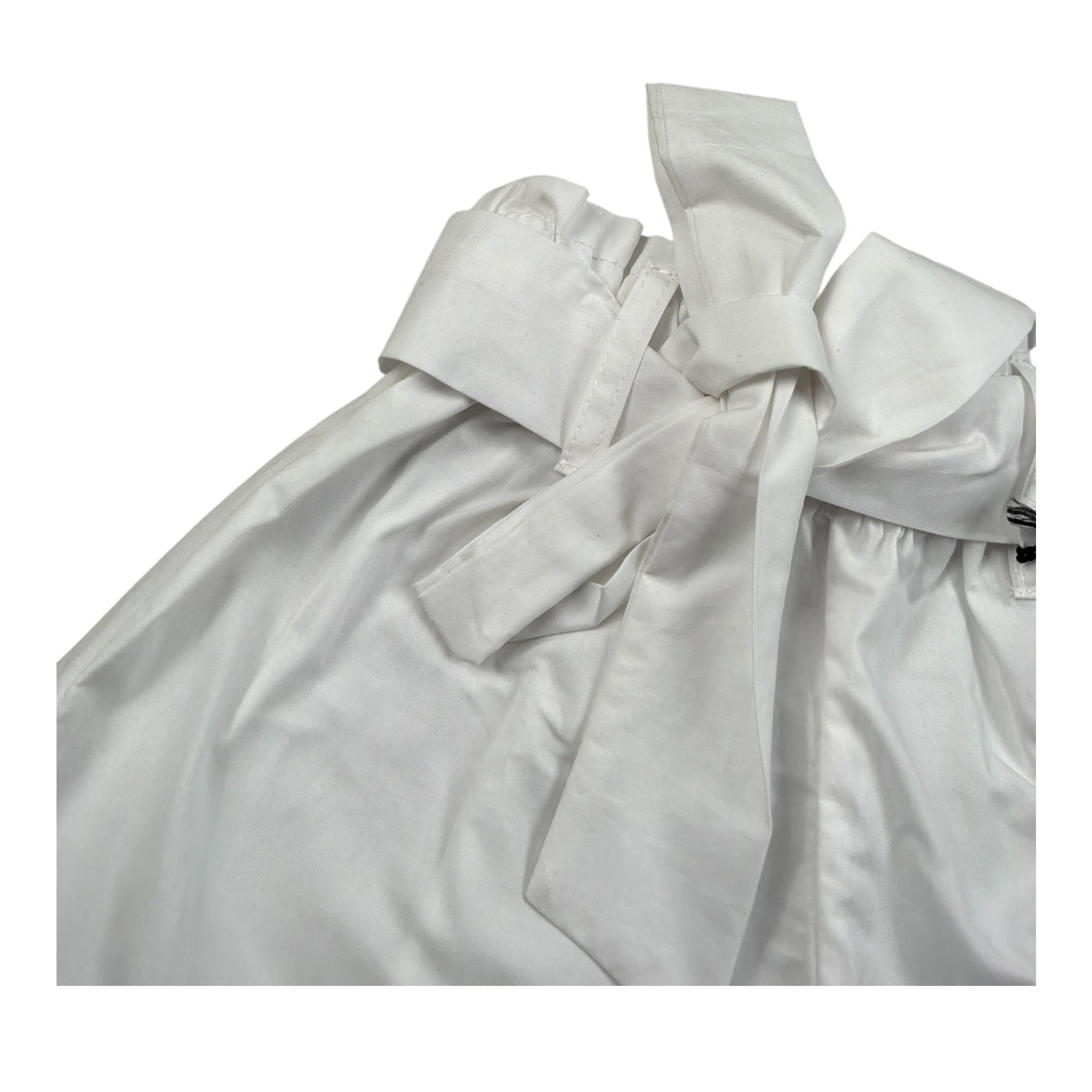 Janice Short tinta unita con Elastico In Vita Bianco per Neonata JN792N BIANCO JANICE 