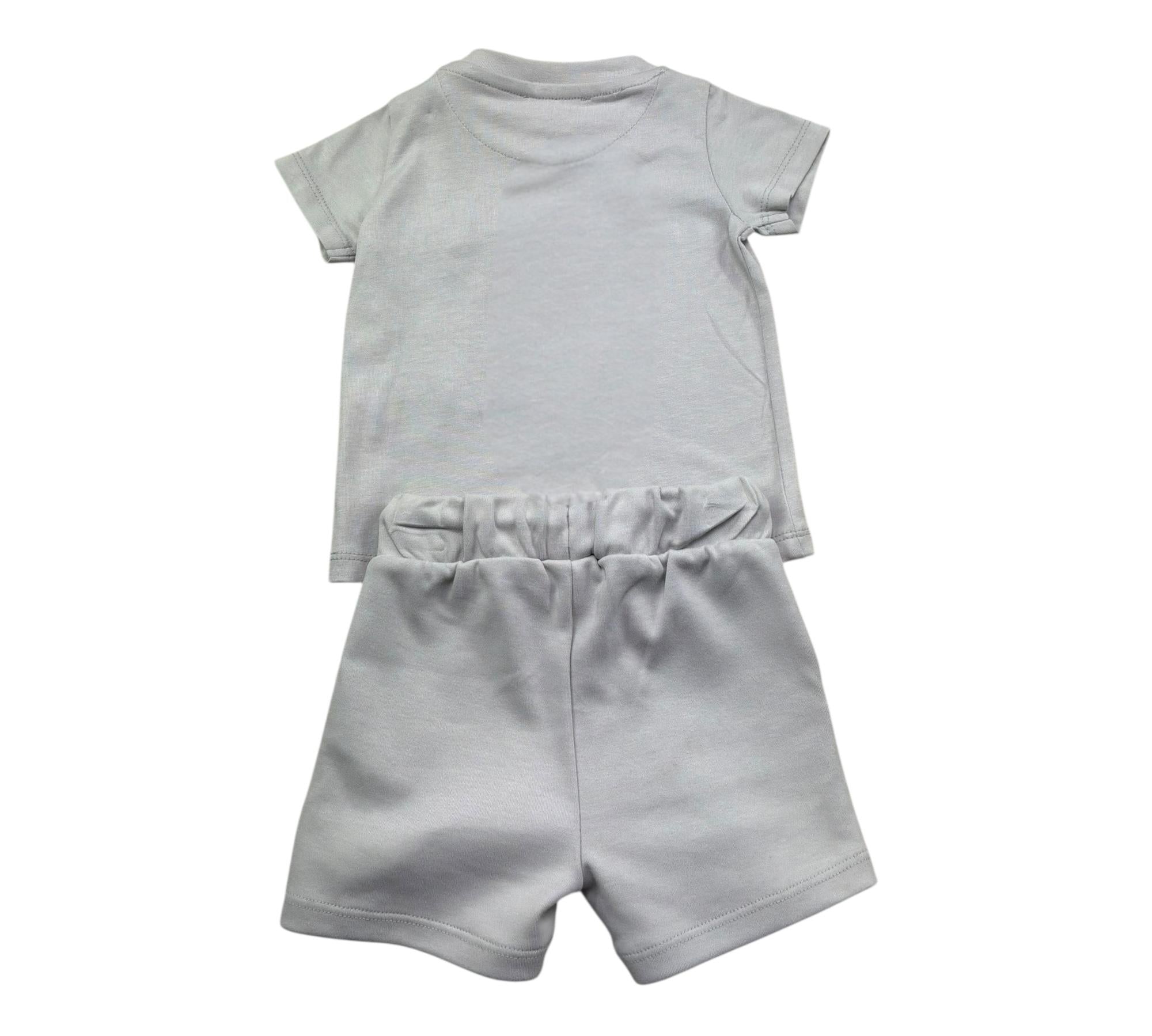 John Richmond Completo 2 Pezzi Canotta-Bermuda Tinta Unita per Neonato RIP26006CJ GRIGIO JOHN RICHMOND 