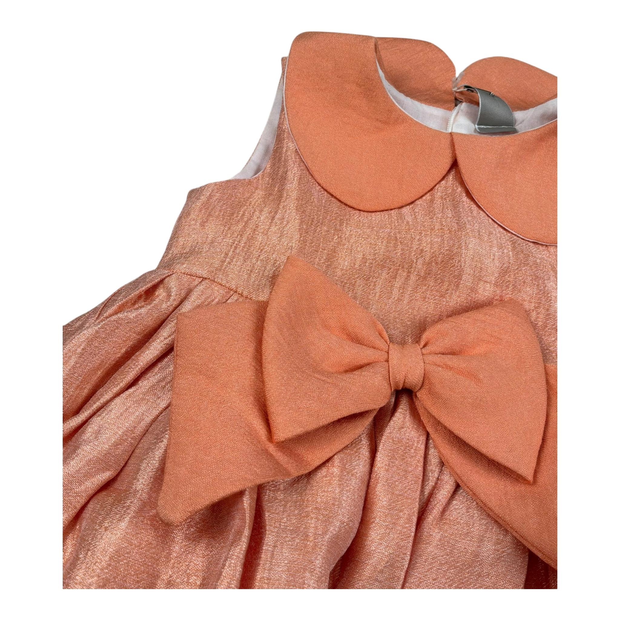 Marlu' Abito Giromanica Tinta Unita per Neonata EM823 ARANCIONE MARLU' 