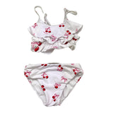 Monnalisa Costume 2 Pezzi Fascia-Slip Tinta Unita con Stampa per Neonata 39C045 BIANCO MONNALISA 