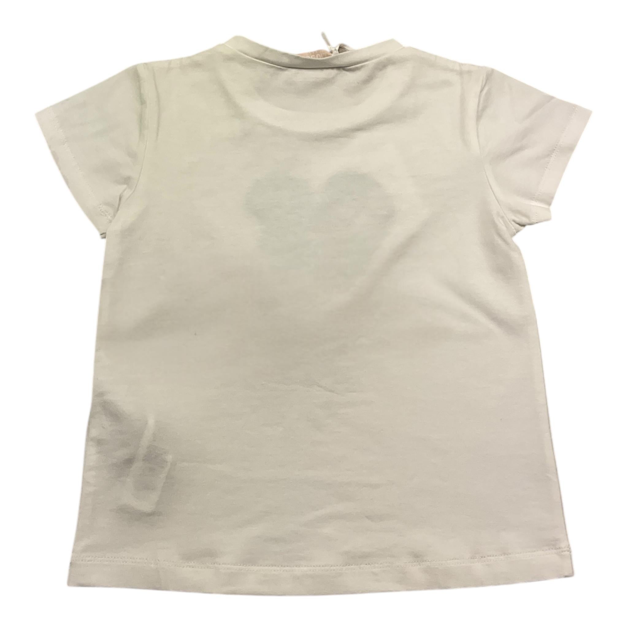 Liu Jo T-Shirt Tinta Unita Girocollo con Stampa per Bambina KA5039XX BIANCO LIU JO 
