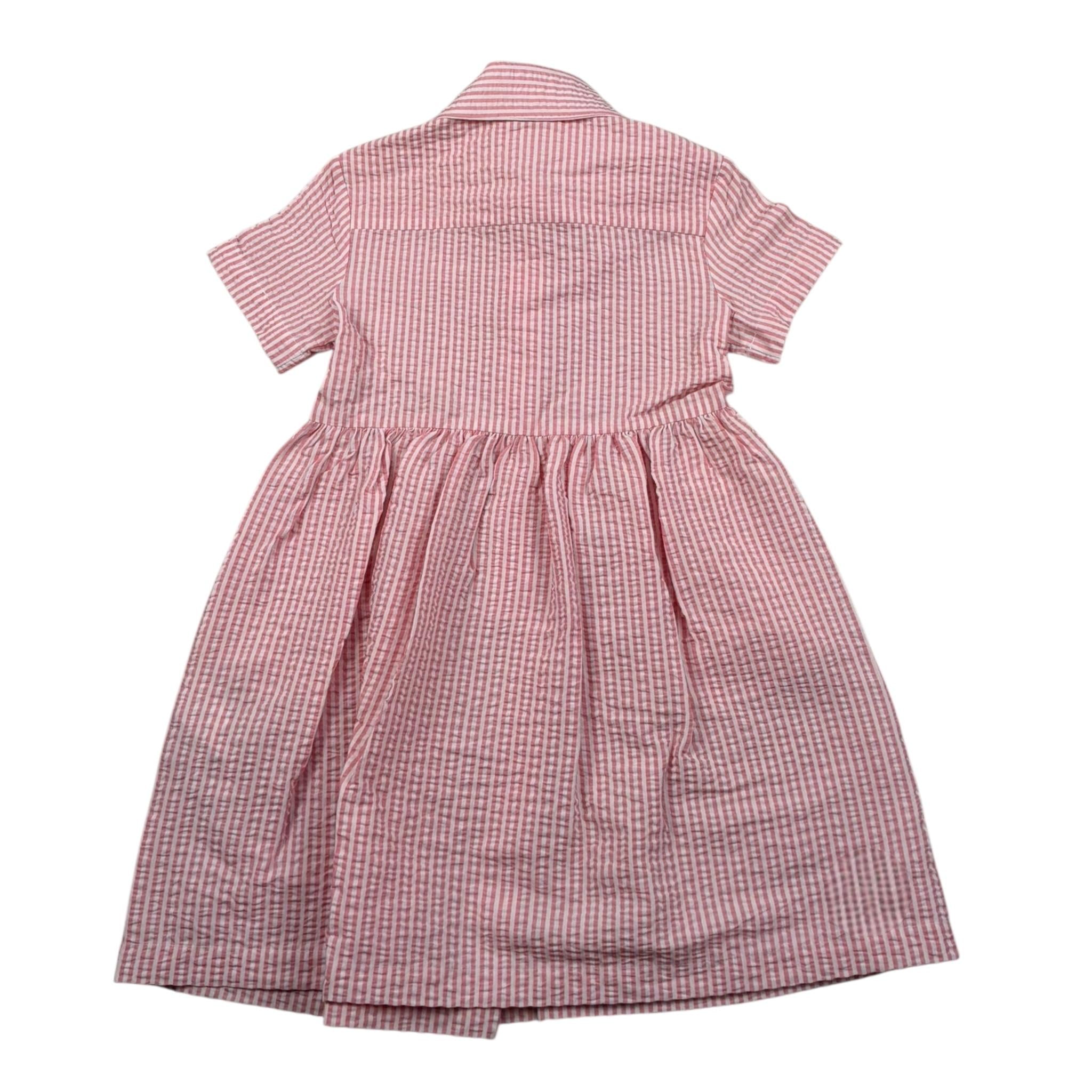 Il Gufo Abito Mezza Manica Tinta Unita con Fantasia A Righe per Neonata P25VM780C1080N BIANCO/ROSA IL GUFO 