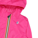 K-Way Giubbino Tinta Unita con Zip E Cappuccio per Bambina K81253W FRAGOLA K-WAY 