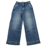 LIU JO jeans tinta unita con girovita regolabile modello palazzo Blu per Bambina GF3105MA040 BLU LIU JO 