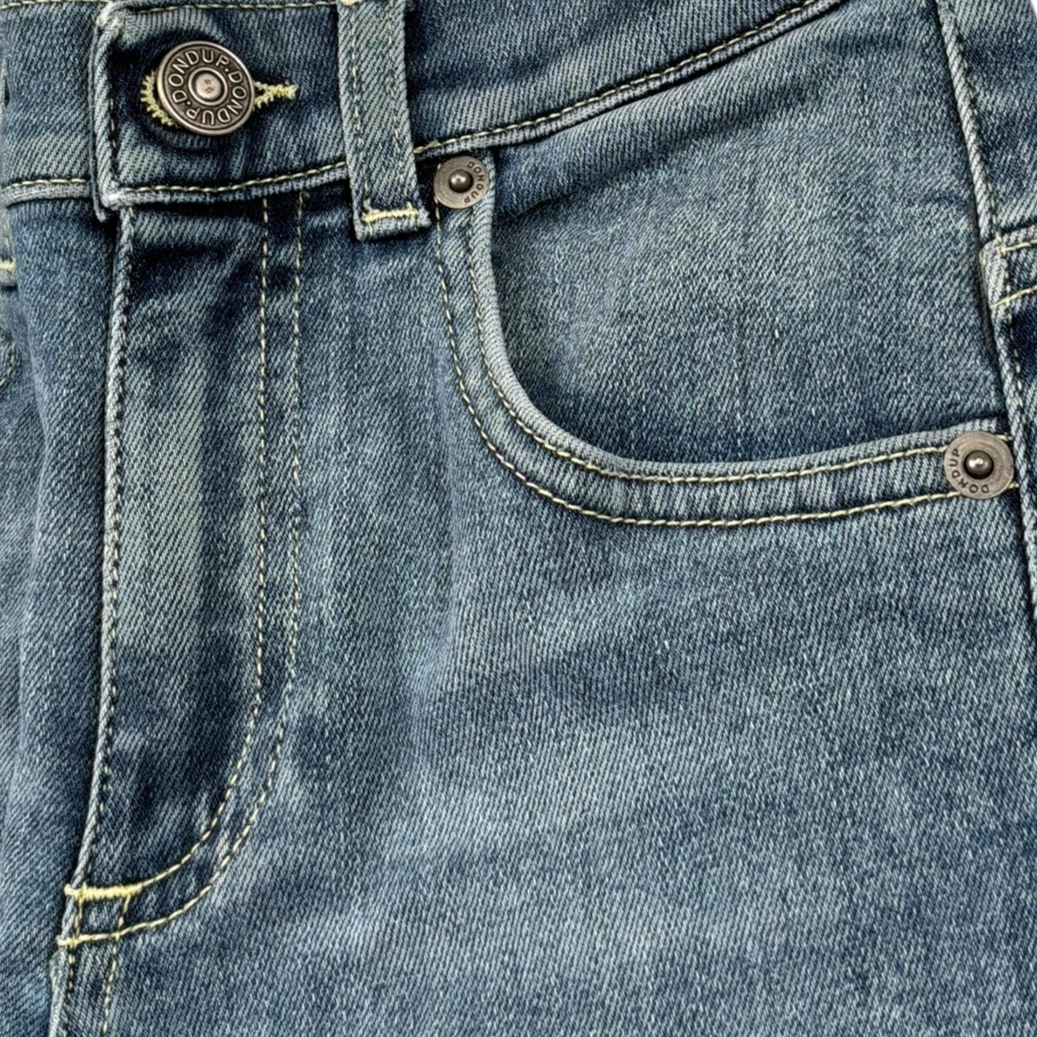 Dondup Jeans Tinta Unita per Bambino DMPA130 BLU DONDUP 