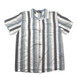 Never Too Camicia Mezza Manica Fantasia A Righe Multicolor Per Bambino