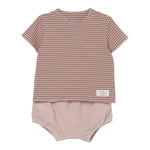 Teddy E Minou Completo 2 Pezzi T-Shirt-Culotte per Neonata E24CP062M1031 ROSA TEDDY E MINOU 
