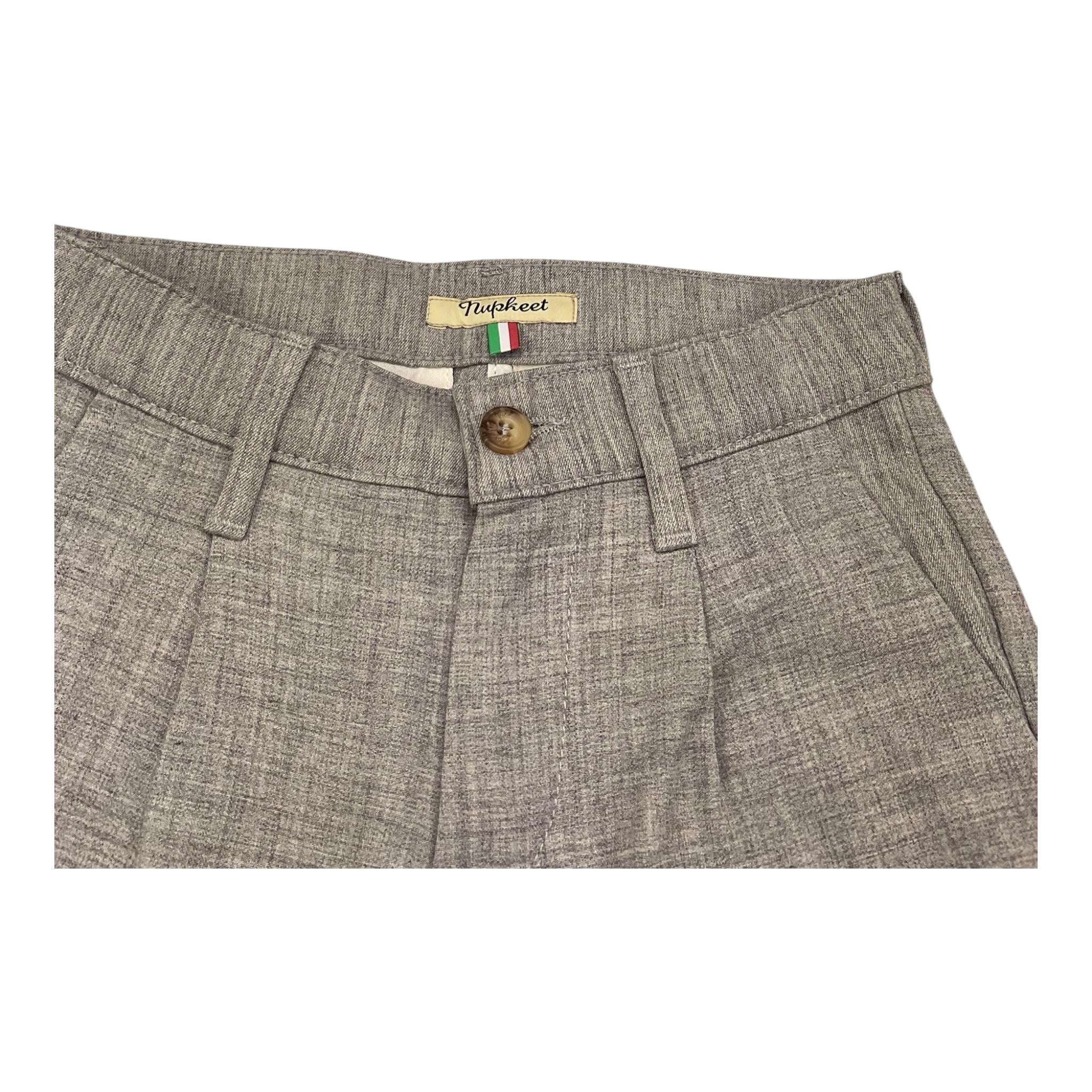 NUPKEET pantalone tinta unita con girovita regolabile Grigio per Bambino 4CNK165 GRIGIO NUPKEET 