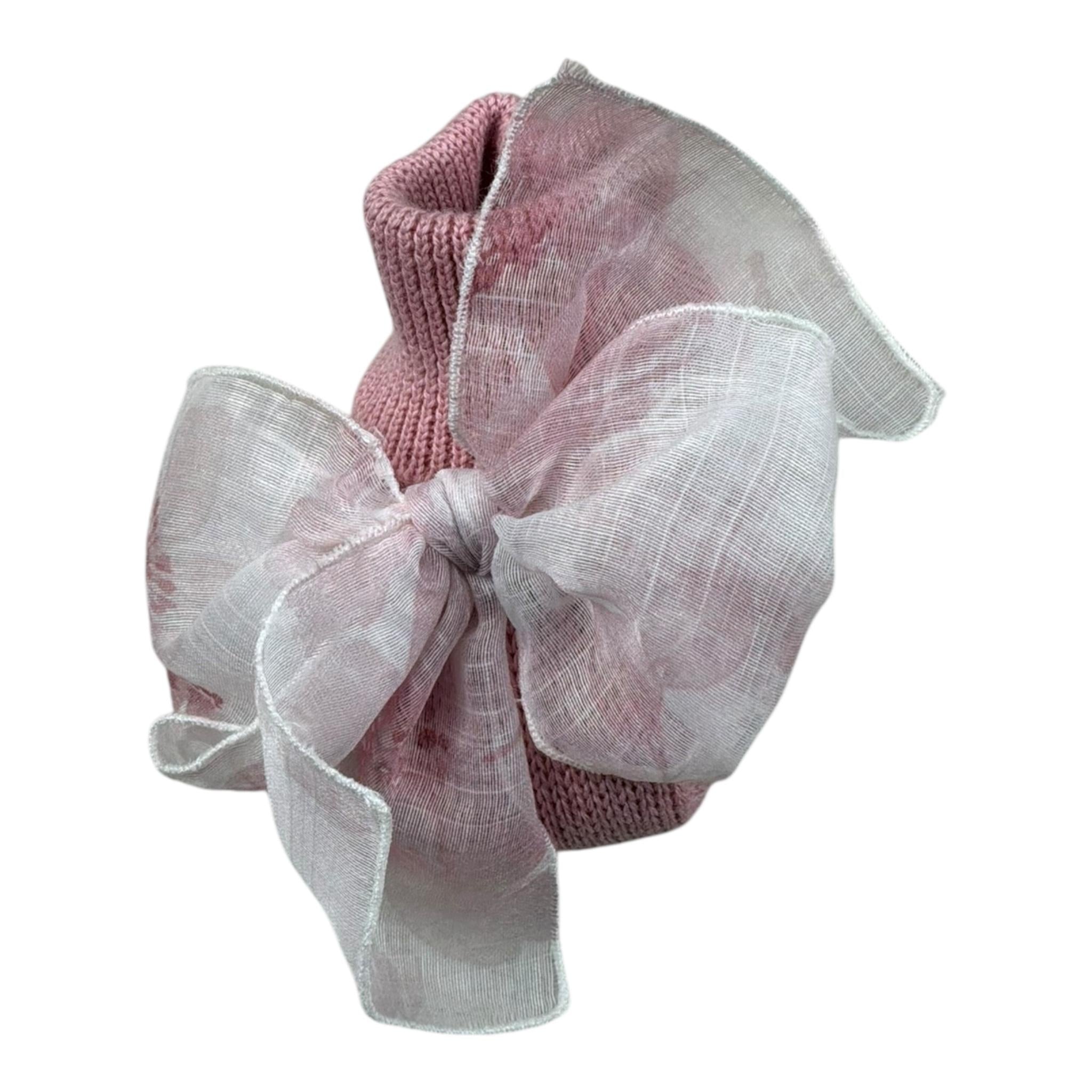 Marlu' Babbucce Tinta Unita con Applicazione per Neonata EB23S ROSA MARLU' 