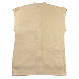 Pinko Gilet In Maglia Girocollo Tinta Unita per Bambina KFMA002 PANNA PINKO 