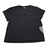 Liu Jo T-Shirt Girocollo Tinta Unita con Applicazione per Bambina GA5067XXXX NERO LIU JO 