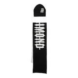 JOHN RICHMOND set sciarpa-cappello tinta unita logato Nero per Bambino RBA24017HSX NERO JOHN RICHMOND 