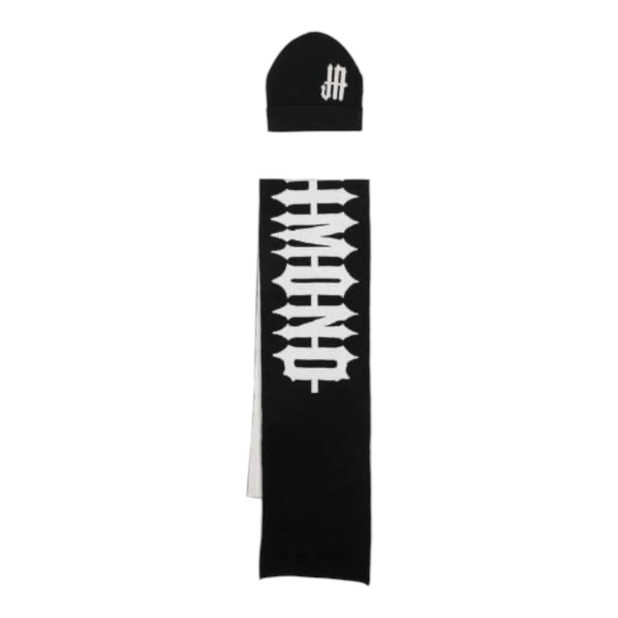 JOHN RICHMOND set sciarpa-cappello tinta unita logato Nero per Bambino RBA24017HSX NERO JOHN RICHMOND 