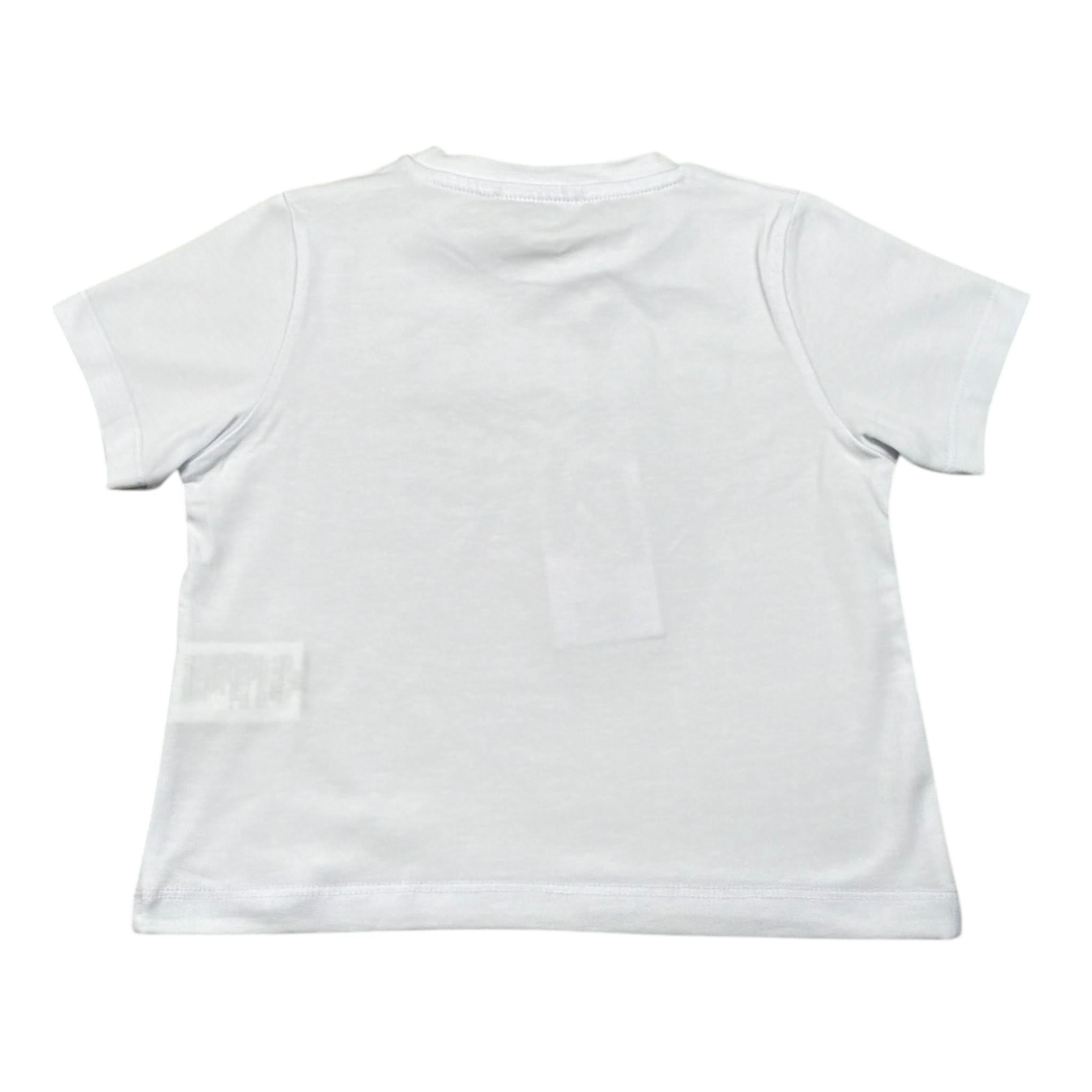 Gaelle T-Shirt Girocollo Tinta Unita con Stampa per Bambina 2746M00403 BIANCO GAELLE 
