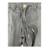 Yes Zee Pantalone Modello Cargo Tinta Unita Con Elastico In Vita Nero Per Bambina