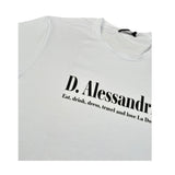 Daniele Alessandrini T-Shirt Girocollo Tinta Unita con Stampa per Bambino 1236M00228 BIANCO DANIELE ALESSANDRINI 