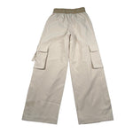 Manila Grace Pantalone Tinta Unita Modello Palazzo per Bambina 103PMJS25 BEIGE MANILA GRACE 