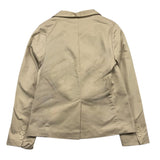 Please Giacca Tinta Unita Monopetto Beige Per Bambino