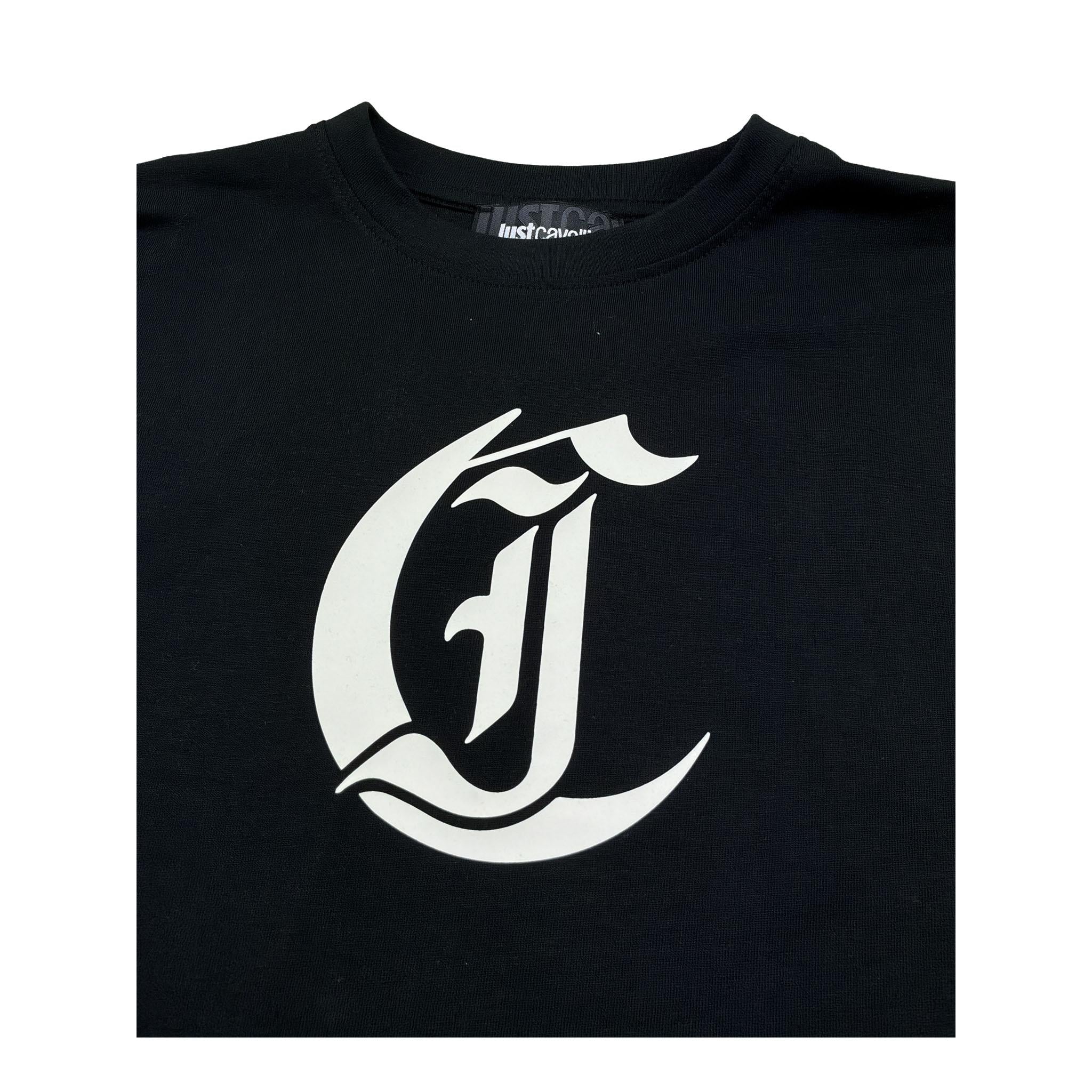 Just Cavalli T-Shirt Girocollo Tinta Unita con Stampa per Bambino JBP26014TS NERO JUST CAVALLI 