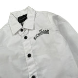 John Richmond Camicia tinta unita con Stampa Bianco per Neonato RIA2308CA BIANCO JOHN RICHMOND 
