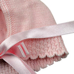 Foque Cappello Tinta Unita con Ricami per Neonata 1911814 ROSA FOQUE 