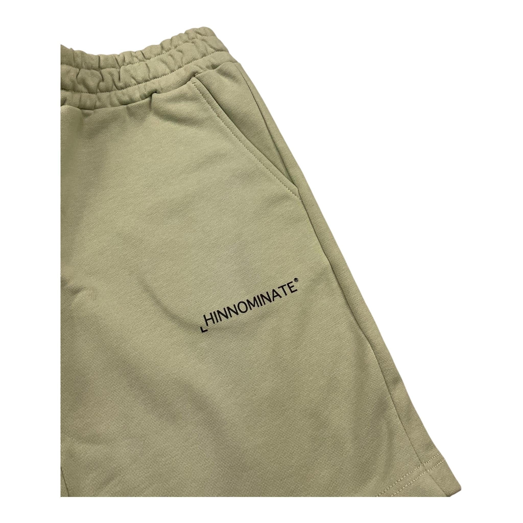 Hinnominate Bermuda In Felpa Tinta Unita con Logo per Bambino 3636SF00006 VERDE HINNOMINATE 