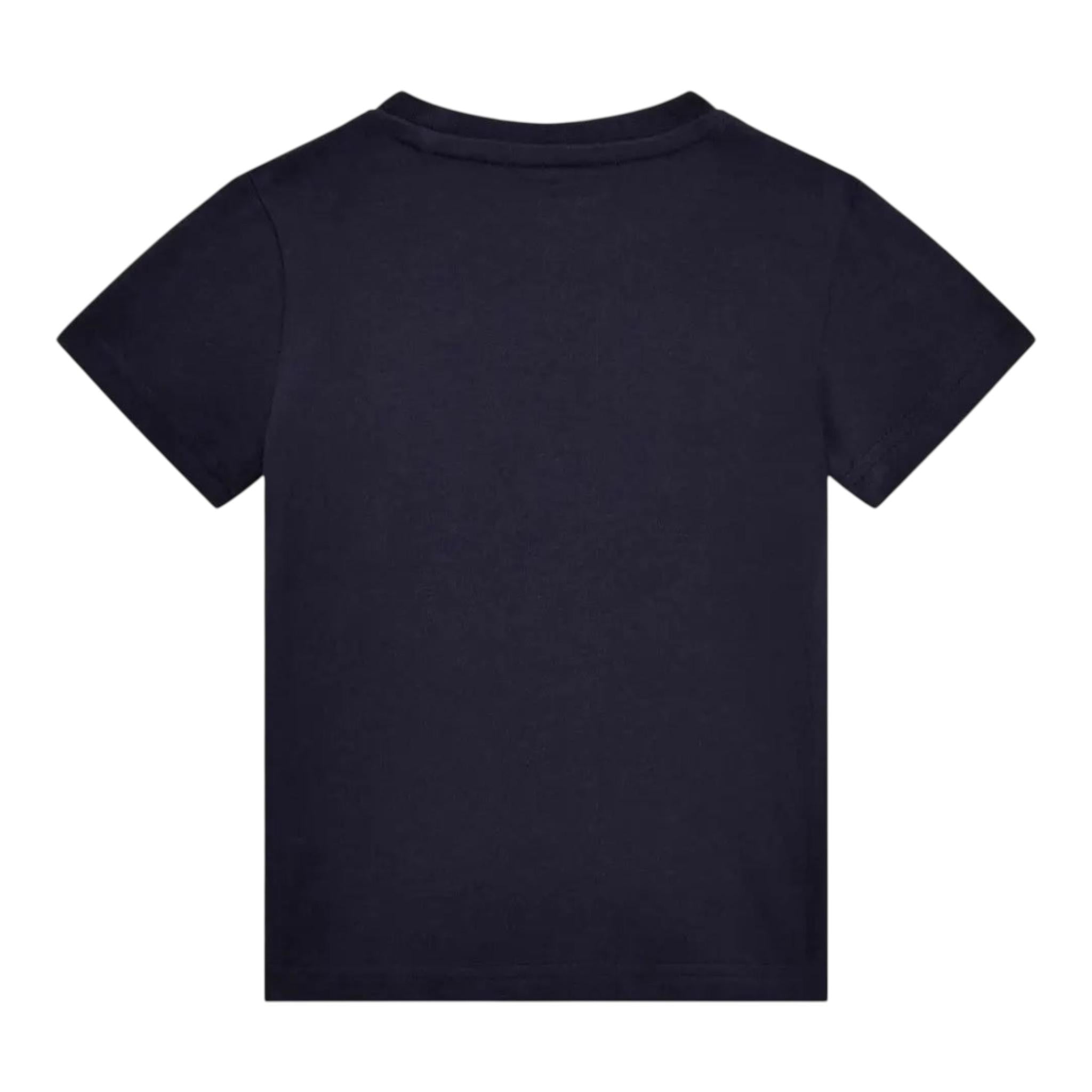 Guess T-Shirt Girocollo Tinta Unita con Stampe per Neonato N5RI23K8HM4 BLU GUESS 