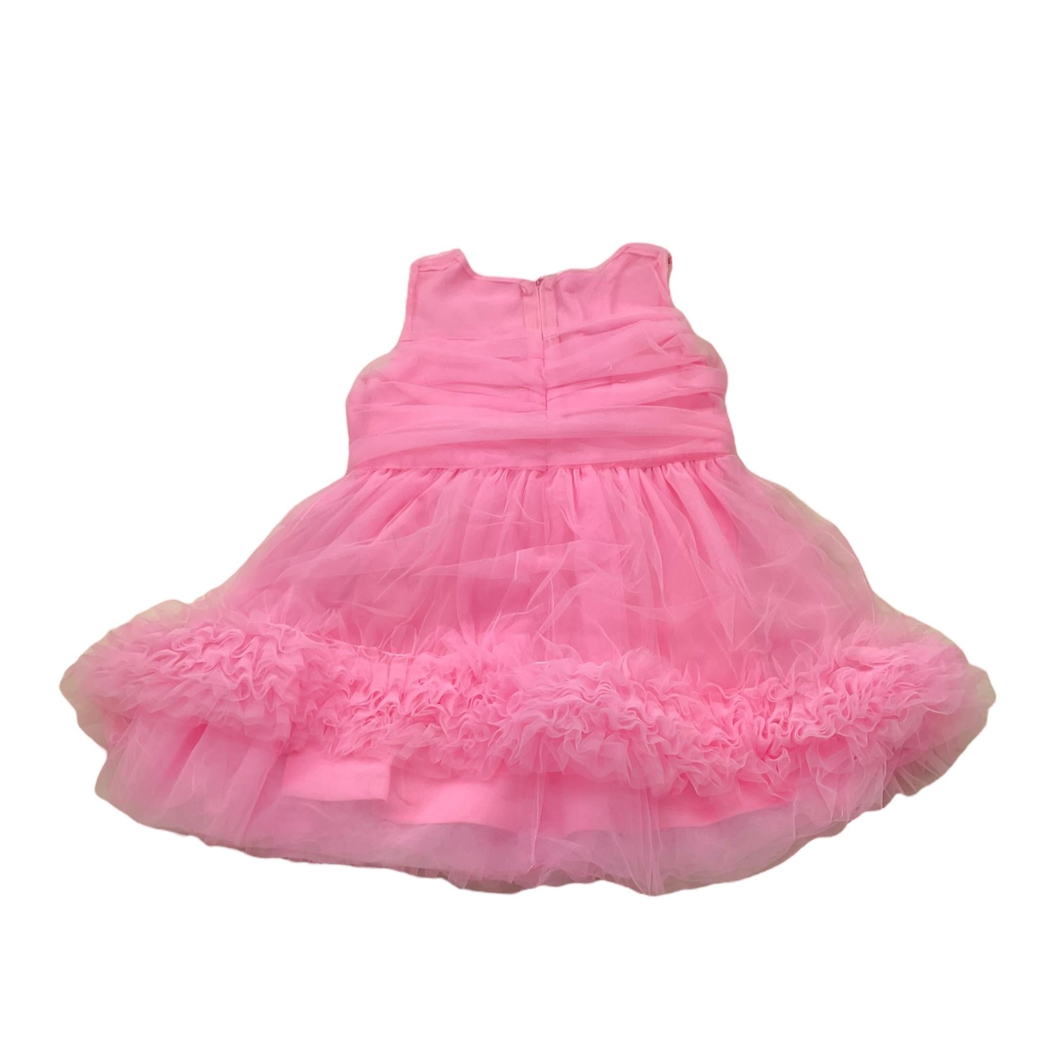 Liu Jo Abito Tinta Unita con Tulle per Neonata KA5115 ROSA LIU JO 
