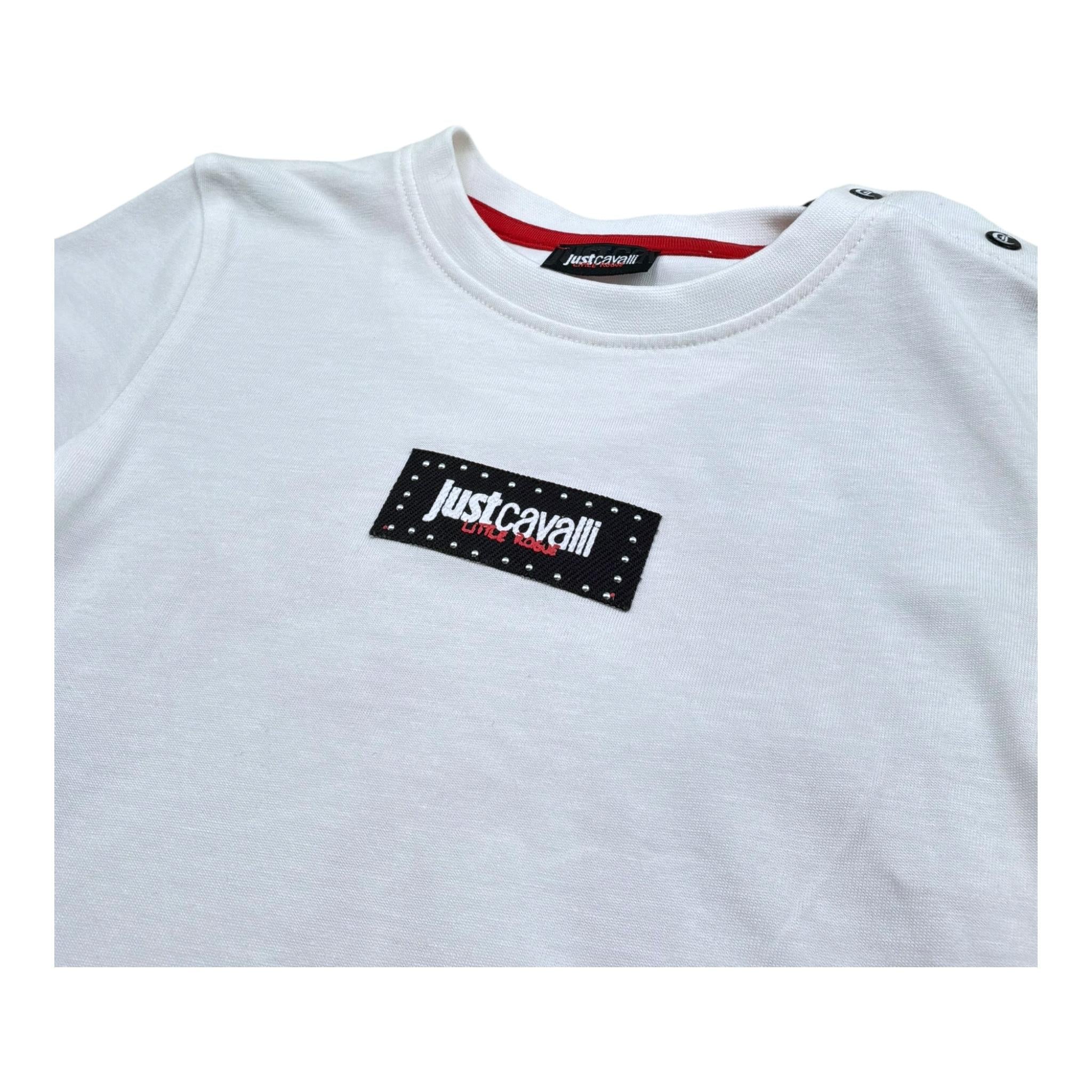 Just Cavalli Completo 2 Pezzi T-Shirt-Bermuda per Neonato JIP26059CJ BIANCO/NERO JUST CAVALLI 