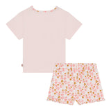 @Madilly Completo 2 Pezzi T-Shirt-Short Rosa Per Bambina