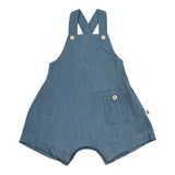 Petit Indi Salpette Tinta Unita In Denim per Neonata SS25B2637 BLU PETIT INDI 