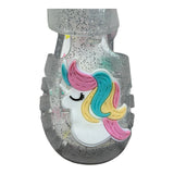 Igor Sandalo In Gomma Tinta Unita con Glitter per Neonata S10341N GRIGIO IGOR 