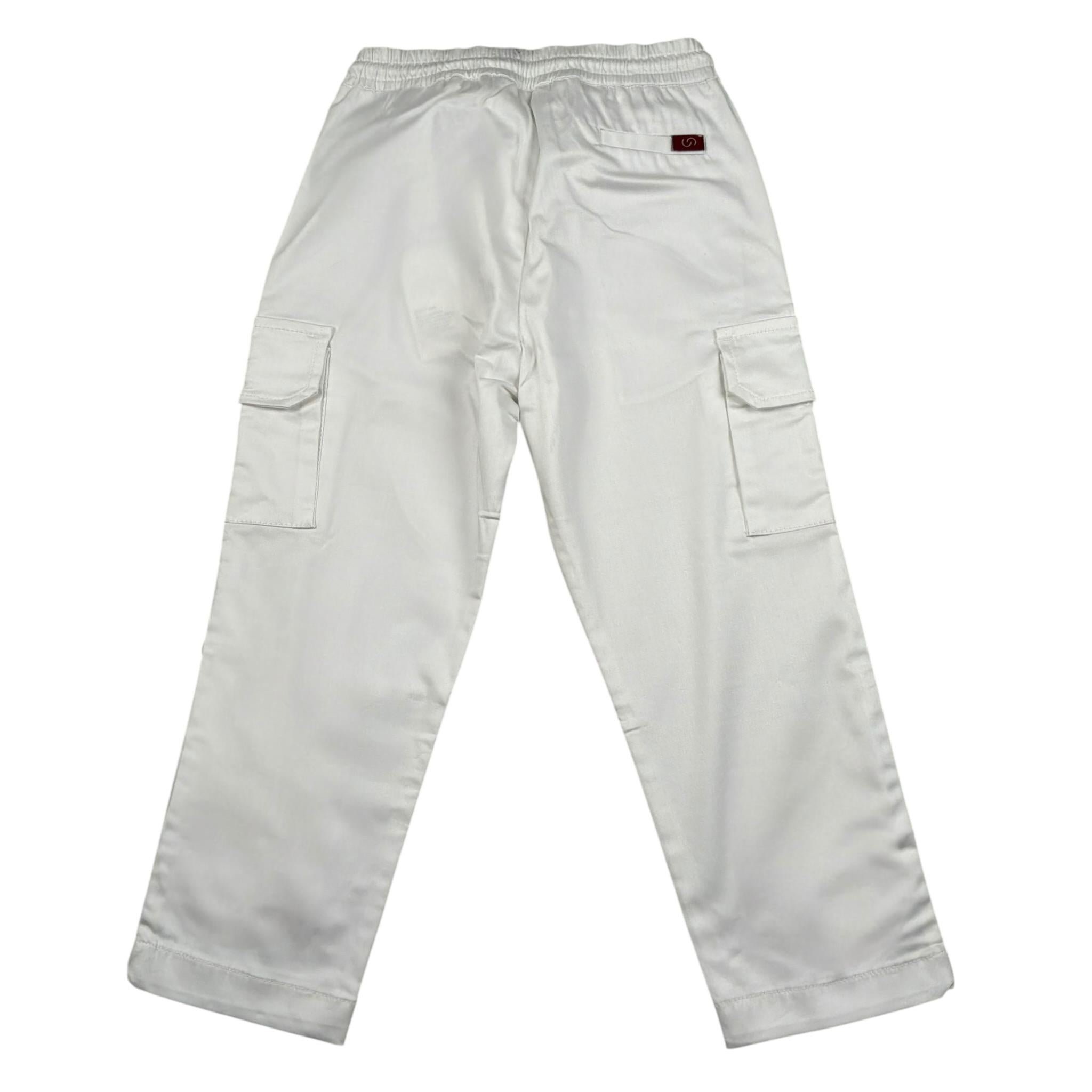 Siviglia Pantalone Tinta Unita con Elastico In Vita per Bambino SVJPT17239 BIANCO SIVIGLIA 