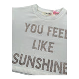 Vicolo T-Shirt Girocollo Tinta Unita con Brillantini per Neonata 3146MY00116 PANNA VICOLO 