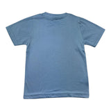 Manuel & Frank T-Shirt Girocollo Tinta Unita con Stampa per Bambino MF7371B AZZURRO MANUEL & FRANK 