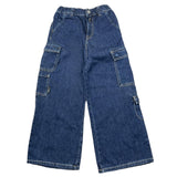 REPLAY jeans tinta unita modello palazzo Blu per Bambina SG9413 BLU REPLAY 
