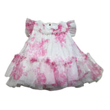 Angel'S Face Abito Tinta Unita con Tulle per Neonata ROSEBUDX BIANCO/ROSA ANGEL'S FACE 