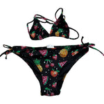 Saint Barth Costume 2 Pezzi Triangolo-Mutandina Tinta Unita per Bambina HOLLY NERO SAINT BARTH 
