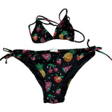 Saint Barth Costume 2 Pezzi Triangolo-Mutandina Tinta Unita per Bambina HOLLY NERO SAINT BARTH 