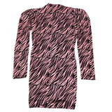 MARC ELLIS abiti manica lunga fantasia zebrata in ciniglia Rosa per Bambina JMJDR002733 ROSA MARC ELLIS 