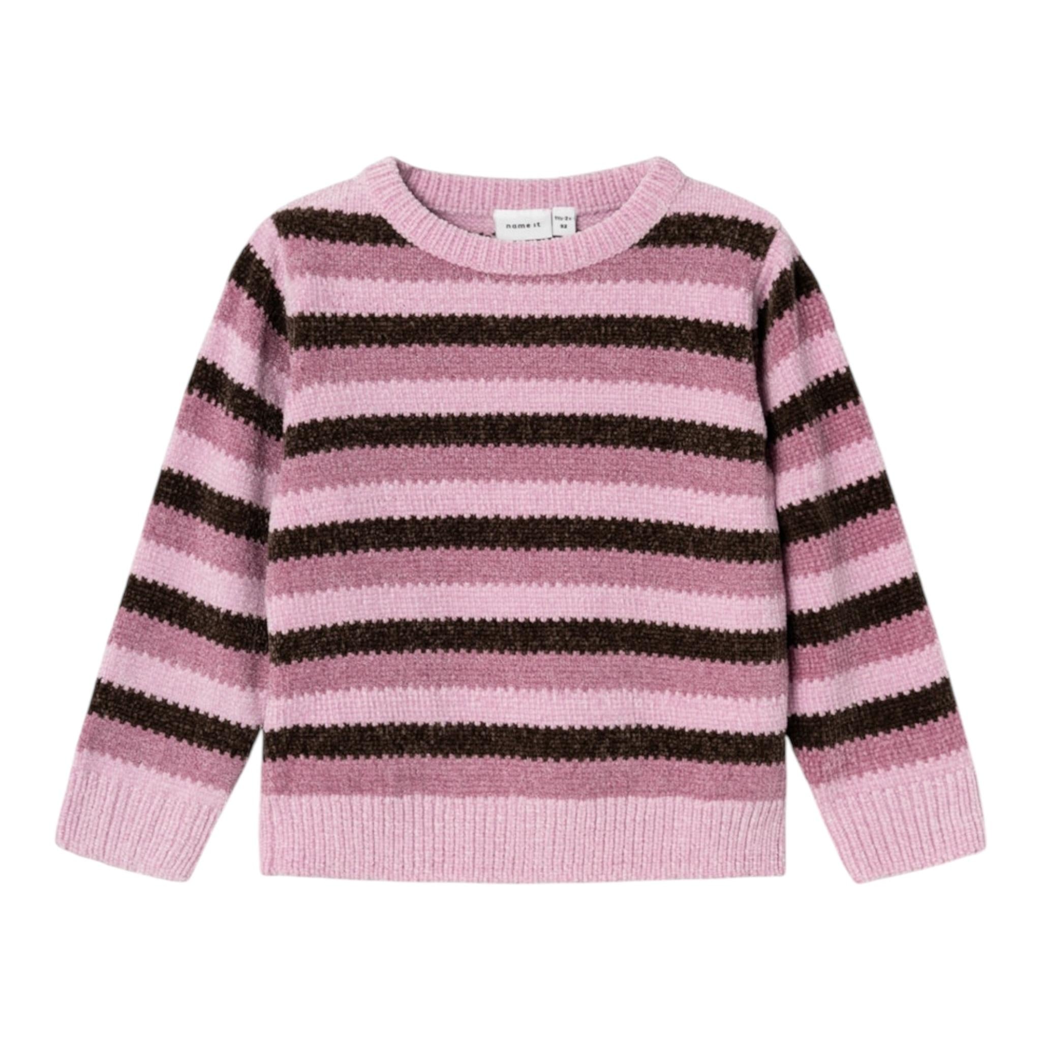 NAME IT maglia tinta unita con fantasia a righe Rosa per Neonata 13233162N ROSA NAME IT 