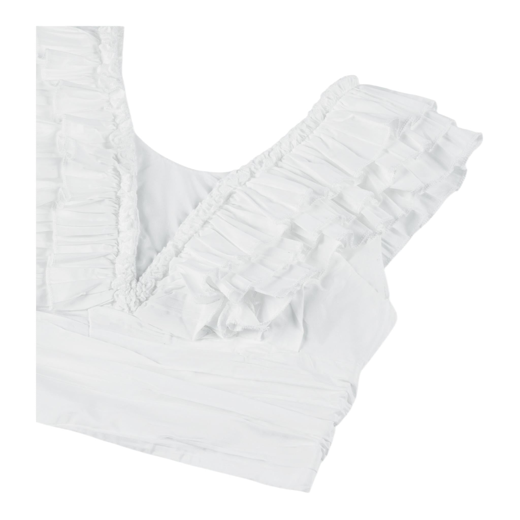 Fun & Fun Completo 2 Pezzi Top-Gonna Tinta Unita per Bambina FNCJSK00984 BIANCO FUN & FUN 