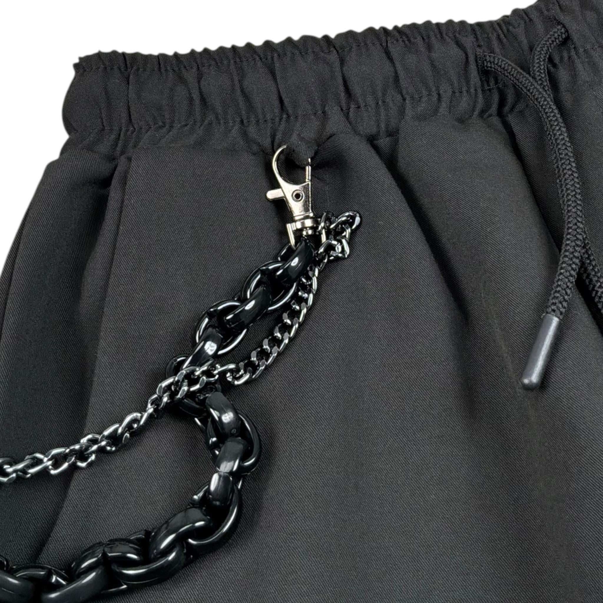 Over-D Pantalone Tinta Unita con Elastico In Vita per Bambino OK405PN NERO OVER-D 