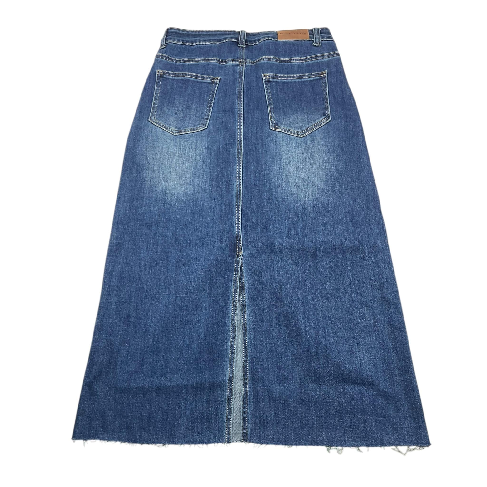 MANILA GRACE gonna in denim tinta unita con girovita regolabile Blu per Bambina MFJF24G172 BLU MANILA GRACE 