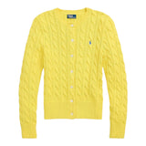 Ralph Lauren Cardigan Tinta Unita con Trecce per Neonata 312543047066N GIALLO RALPH LAUREN 