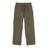 Dondup Pantalone Modello Cargo Tinta Unita Con Elastico In Vita Verde Per Bambino