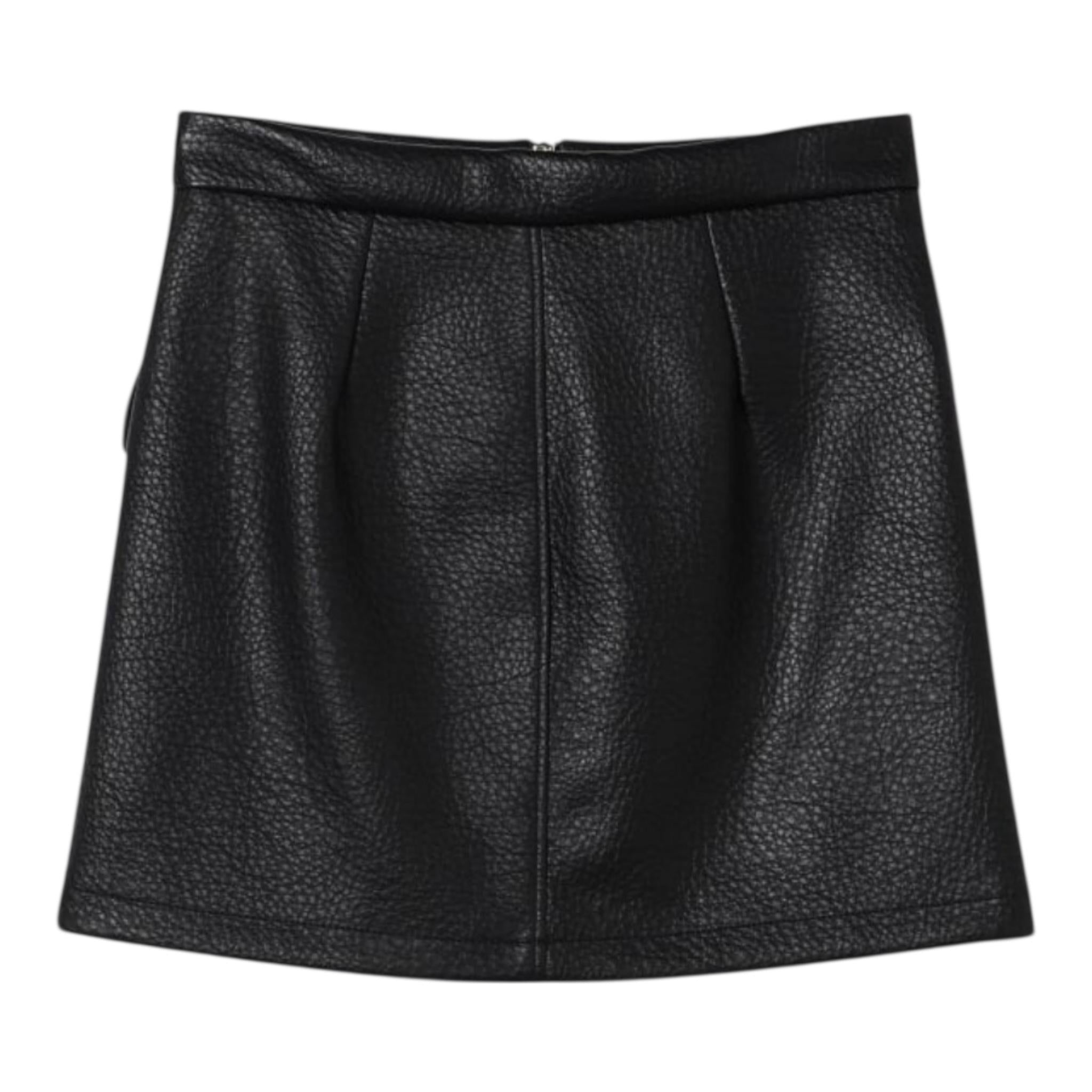 ELISABETTA FRANCHI gonna in ecopelle tinta unita Nero per Bambina EFGO169X NERO ELISABETTA FRANCHI 