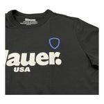 Blauer T-Shirt Girocollo Tinta Unita con Logo per Bambino 25SBLKH02507 NERO BLAUER 