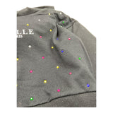 GAELLE felpa tinta unita con cappuccio e brillantini Nero per Bambina 2741FY00347X NERO GAELLE 