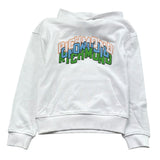 John Richmond Felpa Tinta Unita con Cappuccio E Stampa per Bambino RBP26040FE BIANCO JOHN RICHMOND 